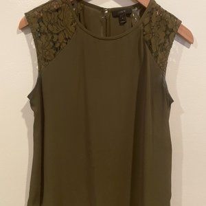 J.Crew Olive Green Shell, Size 6